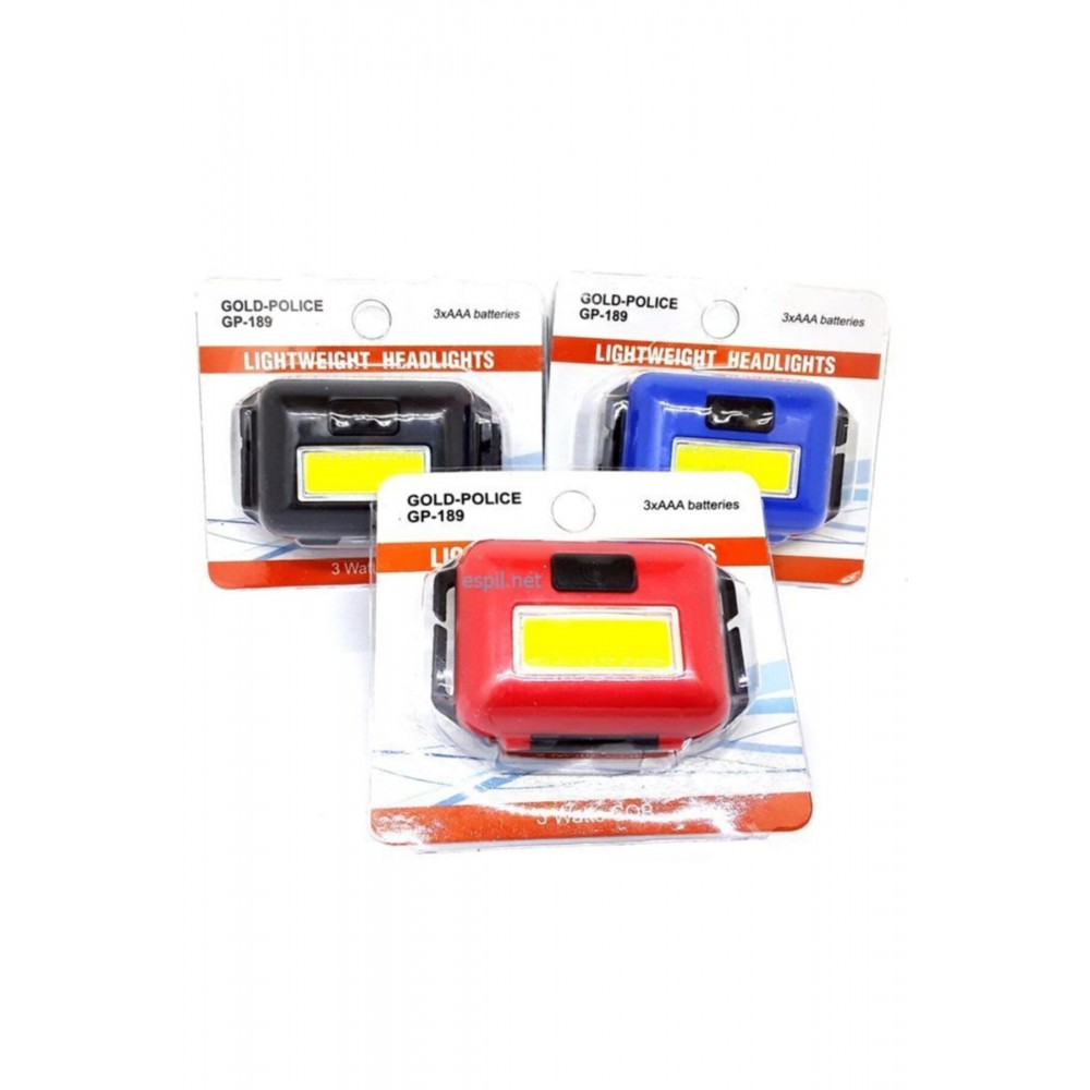 KAFA FENERİ YÜKSEK IŞIK GÜCÜ- 10W 3xAAA PİLLİ